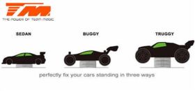 HARD Racing Kunststoffkasten HARD Fahrzeugstand stapelbar unterteilbar 14.8 x 12.4 x 3.3cm / HARD9201