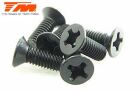 Team Magic Schrauben Senkkopf M3 x8mm (6 Stk.) / TM126308CR