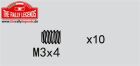 Rally Legends Madenschrauben M3 x4mm (10 pcs) / EZRL2277