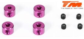 Team Magic Stellringe Aluminium Purple (4 Stk.) / TM117001P