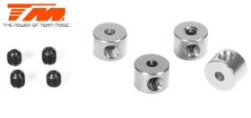 Team Magic Stellringe Aluminium Silber (4 Stk.) / TM117001S