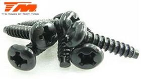 Team Magic Schrauben Rundkopf selbstschneidend 3 x 18mm...