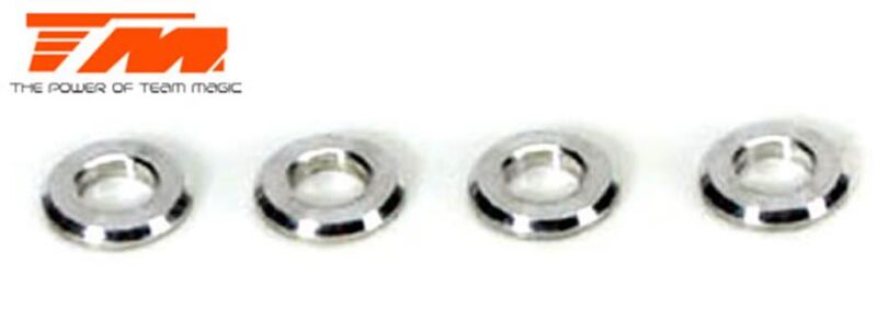 Team Magic Ersatzteil E4 Radträger Scheiben hinten (4 Stk.) / TM503154