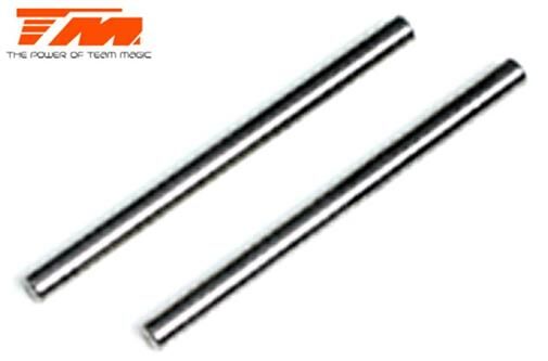 Team Magic Ersatzteil G4JS/JR/D Stahl Gelenkachsen 3x42.2mm (vorne oben speed shot) (2 Stk.) / TM502345