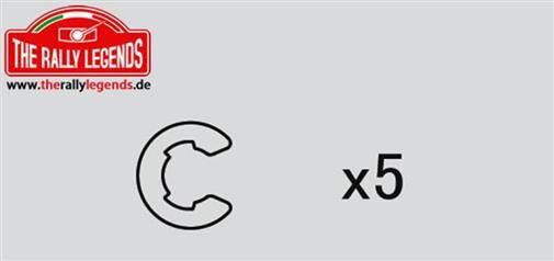 Rally Legends ErsatzteilE-Clips (5 pcs) / EZRL2251