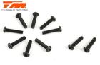 Team Magic Schrauben Rundkopf Hex (Allen) M2.5 x 12mm (10 Stk.) / TM122512BU
