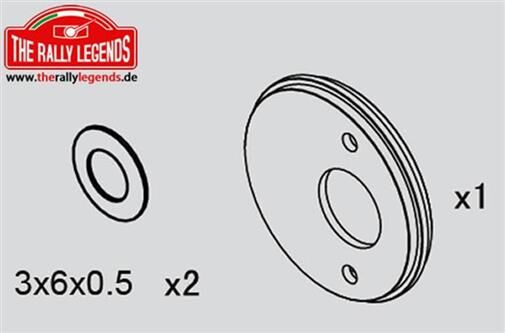 Rally Legends ErsatzteilMotorplatte Aluminium Grau / EZRL2233