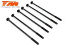 Team Magic Schrauben Rundkopf M3 x 80mm (6 Stk.) / TM126380RCR