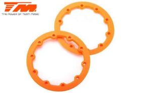 Team Magic Ersatzteil E6 III Felgen Ringe Orange (2 Stk.)...