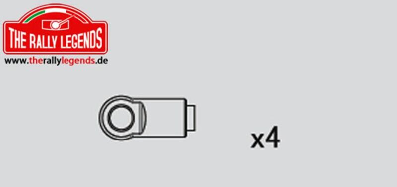 Rally Legends ErsatzteilDampfer Kugelpfanen für Rally (4 pcs) / EZRL2217