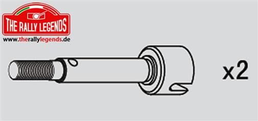 Rally Legends ErsatzteilRadachse lang für Stratos hinten (2 pcs) / EZRL2230