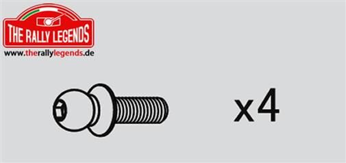 Rally Legends ErsatzteilKugelkopf 4.8x8.5 (4 pcs) / EZRL2236