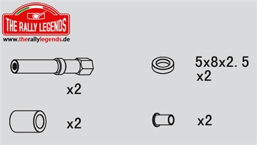 Rally Legends ErsatzteilLenkung Stützen Satz (2 pcs) / EZRL2237