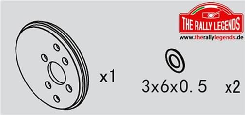 Rally Legends ErsatzteilMotorplatte für Brushless Motor / EZRL2314