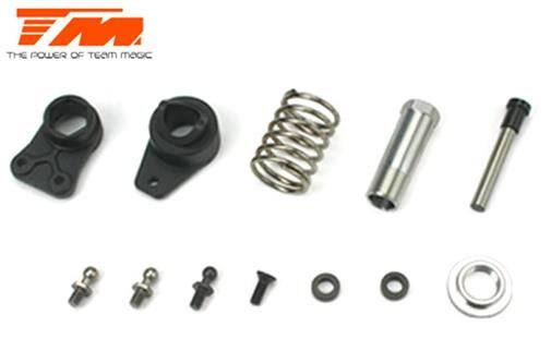 Team Magic Ersatzteil G4JS/JR/D Lenkungssystem mit Servo Saver (mit weicher Feder) / TM502365