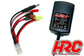 HRC Racing Ladegerät 110V~240V -1A Delta Peak für 4~8 Zellen NiCD/NiMH Akkus / HRC8004