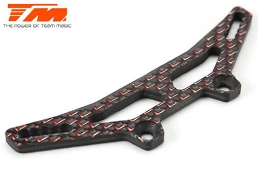 Team Magic Ersatzteil E4D-MF Pro Stossdämpferbrücke hinten Kohlefaser 3mm/ TM503377