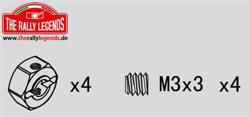 Rally Legends ErsatzteilRadmitnehmer aluminium 12mm (4 pcs) / EZRL2293