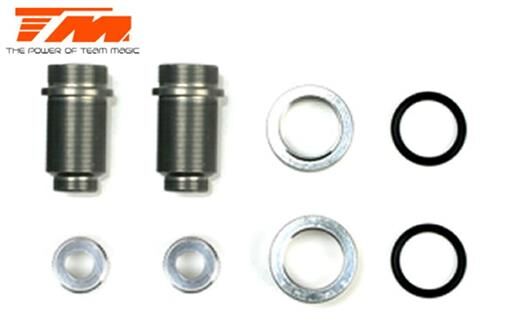 Team Magic Ersatzteil E4 Stossdämpfergehäuse gehärtet Aluminium (2 Stk.) / TM503193