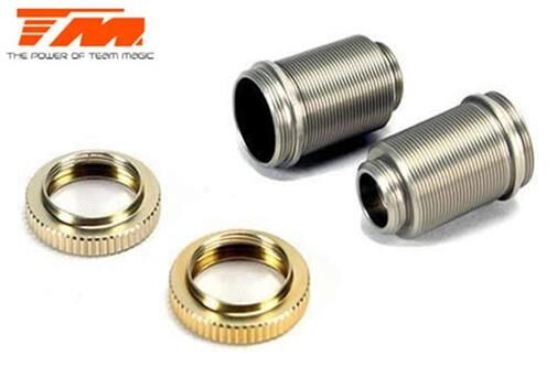 Team Magic Ersatzteil E4RS II EVO Low CG Stossdämpfergehäuse Satz (2 Stk.) / TM507229