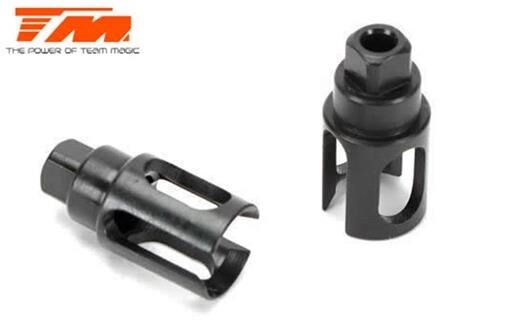 Team Magic Ersatzteil E4RS II EVO / E4RS III / PLUS Stahl Antriebswellenadapter für Starrachse (2 Stk.) / TM507212