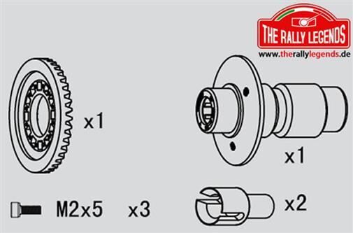 Rally Legends ErsatzteilFreilauf vorne Kit / EZRL2299