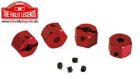Rally Legends ErsatzteilRadmitnehmer Rot breiter (4 pcs) / EZRL2395
