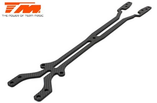 Team Magic Ersatzteil E4RS II Oberdeck Kohlefaser 2.0mm / TM507150