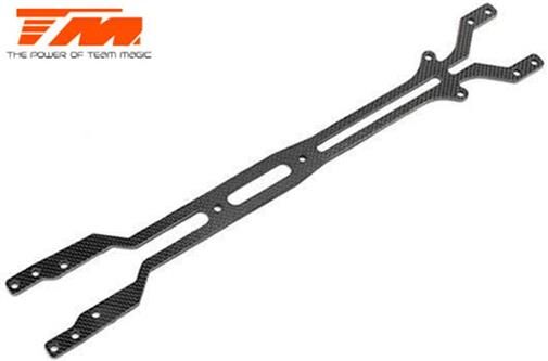 Team Magic Ersatzteil E4RS II EVO / JS II / JR II Oberdeck Kohlefaser 2.0mm / TM507224