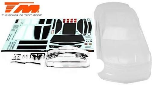 Team Magic Karosserie 1/10 Touring / Drift 195mm Unlackiert CMR / TM503323C