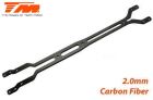 Team Magic Ersatzteil E4RS III / PLUS Oberdeck Kohlefaser 2.0mm / TM507323