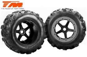 Team Magic Reifen Monster Truck montiert auf 5-Spoke...
