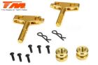 Team Magic Tuningteil E6 Trooper / Trooper II / E6 III Aluminium Gold eloxiert Akkuplatte (2 Stk.) / TM505226GD