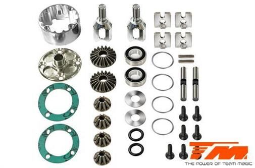 Team Magic Ersatzteil E6 V-GEN F/R Differential Set With Alum. Case / TM505501