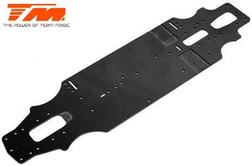 Team Magic Ersatzteil E4RS II EVO Chassis Kohlefaser 2.3mm / TM507201