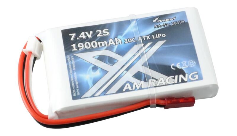 Amewi ATX LiPo Akku 2S 7,4V 1900mAh 20C BEC / 28354