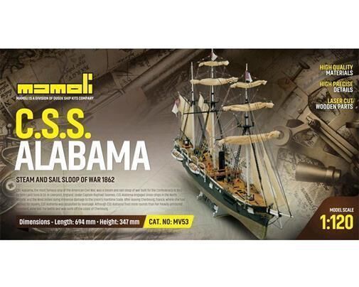 Krick Alabama Bausatz 1:120 Mamoli / 21753