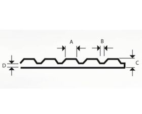 Krick Gummi Bumperplatte 600x120mm grob (VE1) / rb104-26