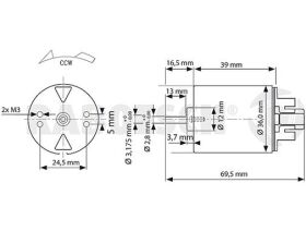 Krick Elektromotor Blue RM-510 TRQ 7,2V / rb109-51