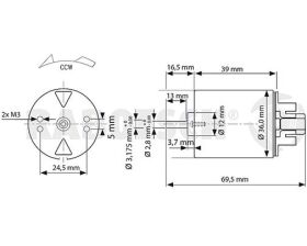 Krick Elektromotor Blue RM-530 TRQ 7,2V / rb109-53