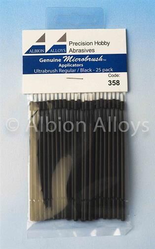 ALBION ALLOYS Krick Mikropinsel Schwarz normal (VE25) / AA358