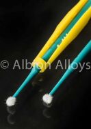 ALBION ALLOYS Krick Magic Brush - Mini Pinsel Grob türkies mit Griff / AAM930004