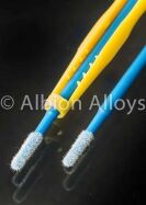 ALBION ALLOYS Krick Nano Brush - Nano Pinsel grobe Spitze blau mit Griff / AAN930005