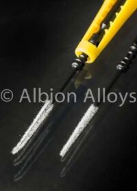 ALBION ALLOYS Krick Nano Brush - Nano Pinsel lange Spitze schwarz mit Griff / AAN934002