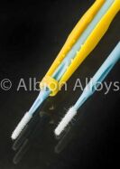 ALBION ALLOYS Krick Nano Brush - Nano Pinsel kleine Spitze hellblau mit Griff / AAN935003