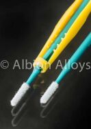 ALBION ALLOYS Krick Nano Brush - Nano Pinsel mittlere Spitze türkis mit Griff / AAN935004