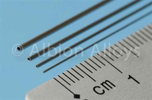 ALBION ALLOYS Krick Neusilber Mikro Rohr 0,6x0,4x305 mm AxI-Ø VE2 PG C / AANST06