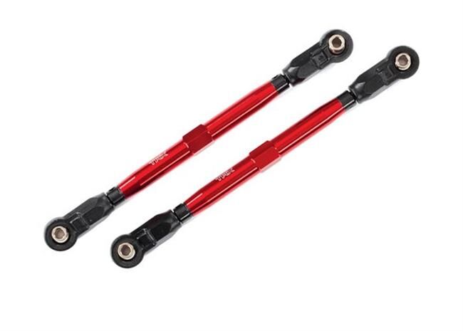 Traxxas Vorspur-Links Wide Maxx Rohr Alu rot / TRX8997R