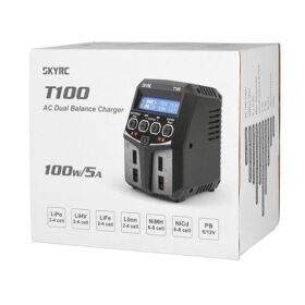 SkyRC Duo Lader T100 AC Ladegerät LiPo 2-4s 5A 2x50W / SK100162