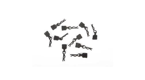 Axial Ersatzteil 3mm Body Clip w/Tab, Black (10pc) / AXI206000